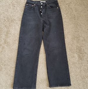 LEVI'S ribcage straight ankle jeans